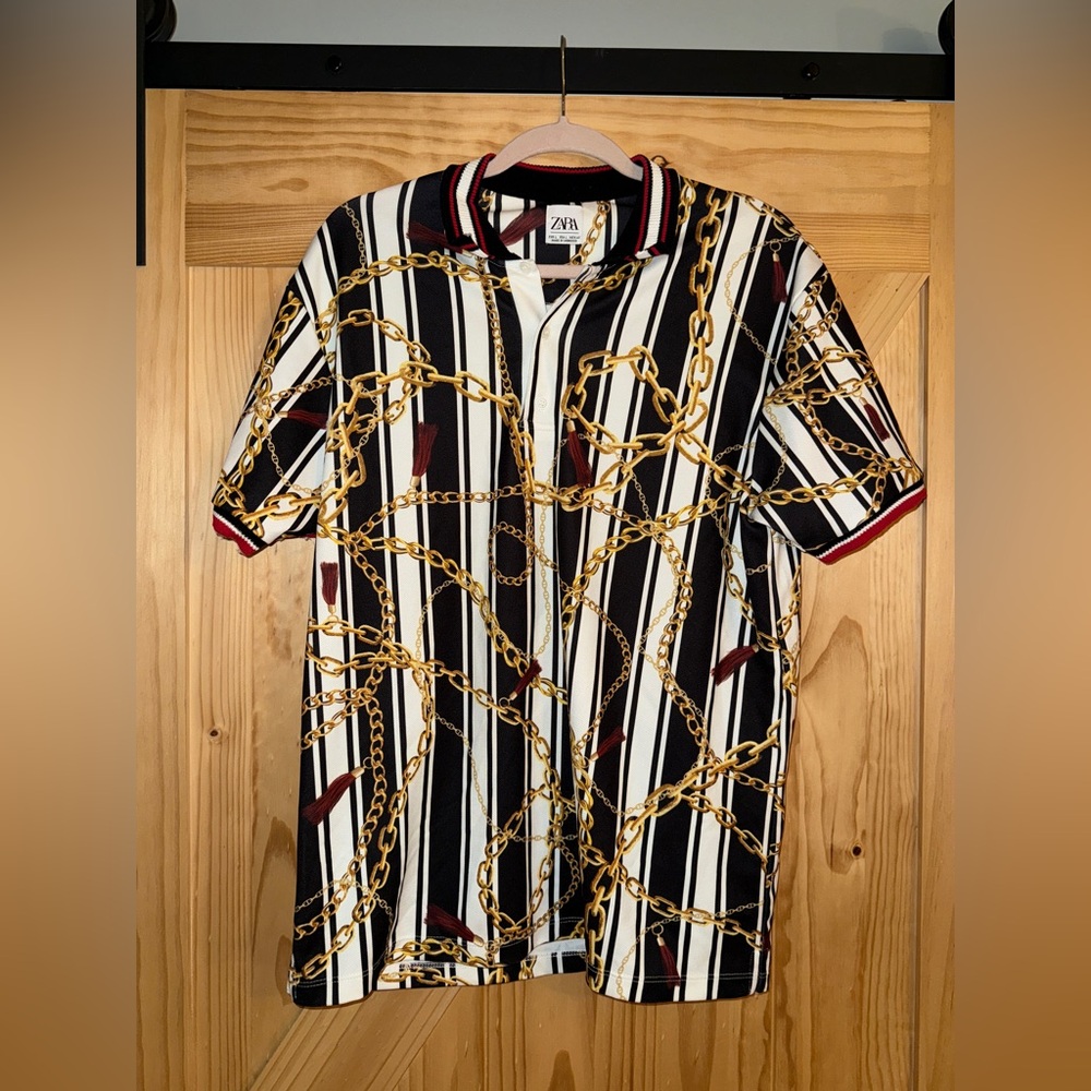 Men’s Zara Chain Polo Shirt